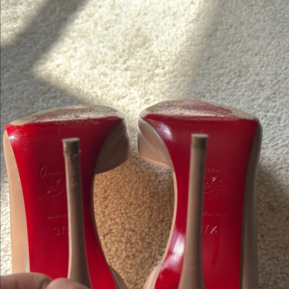 Christian Louboutin nude calfskin IRIZA - Picture 4 of 4